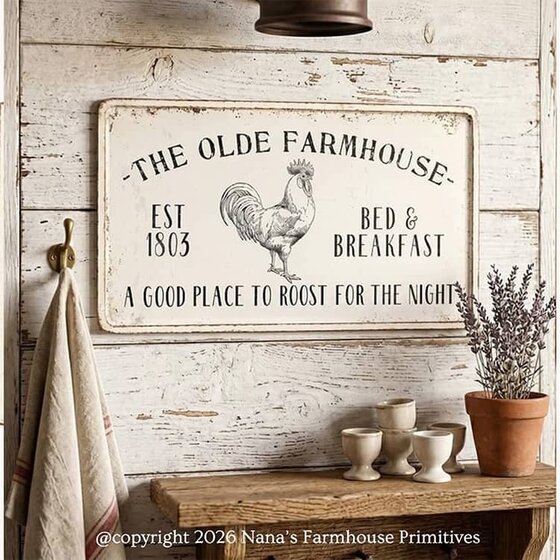 The Olde Farmhouse Sign