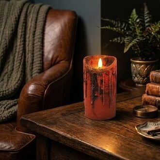 Bittersweet with Pumpkin Real Look Timer Pillar - Medium