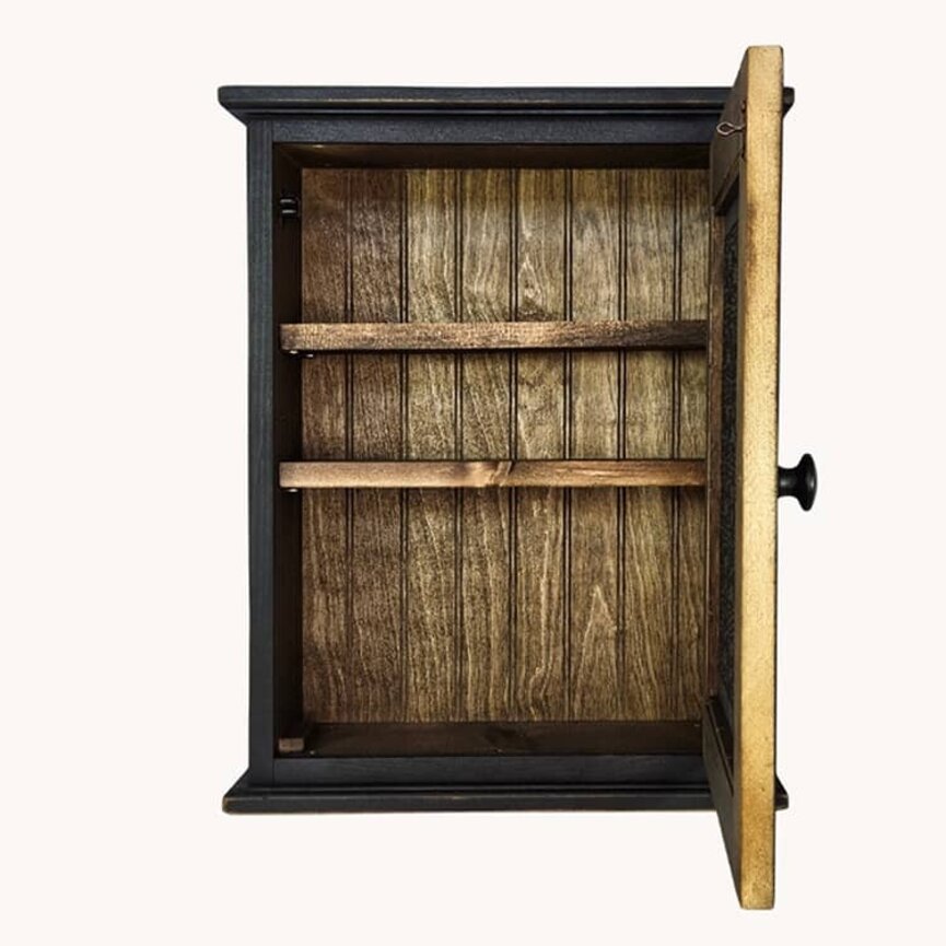 Old MIll Medicine Cabinet Black Old Mill Insert - 21" x 15" x 6"