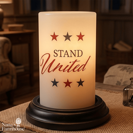 Stand United Stars Candle Sleeve - Vanilla