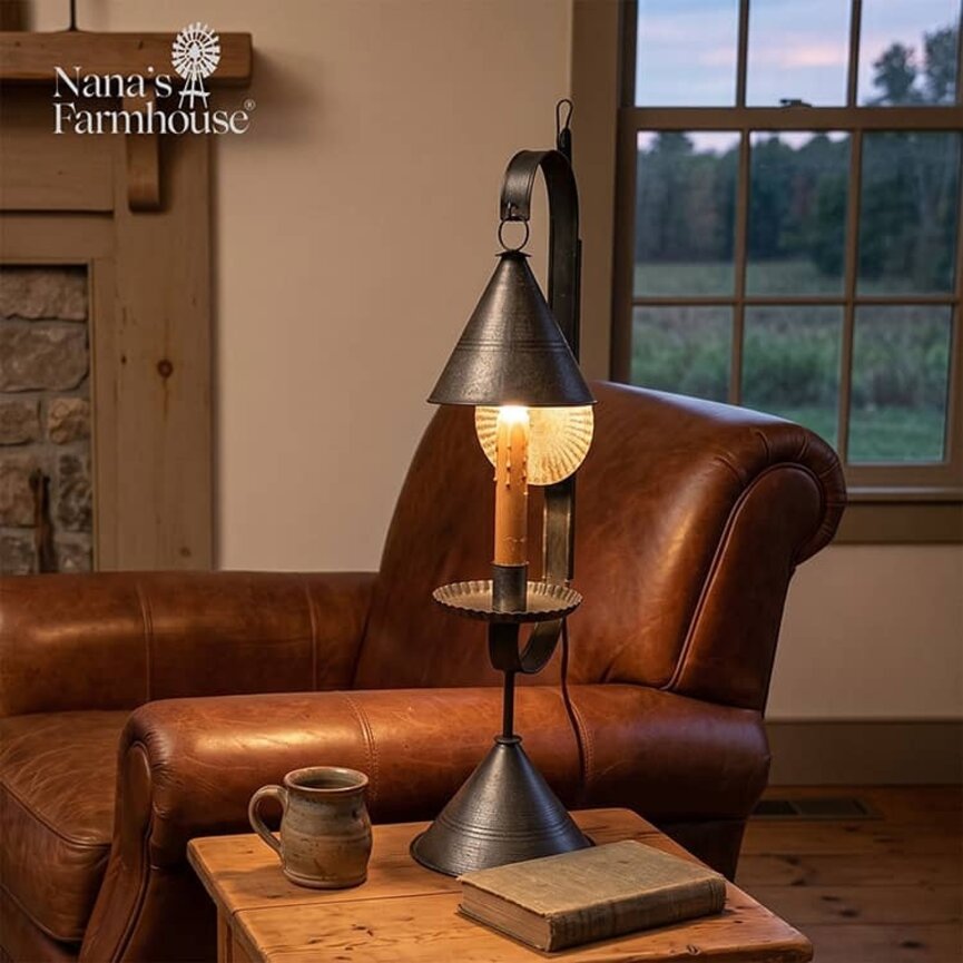 Single Bell with Reflector Table Lamp 25"