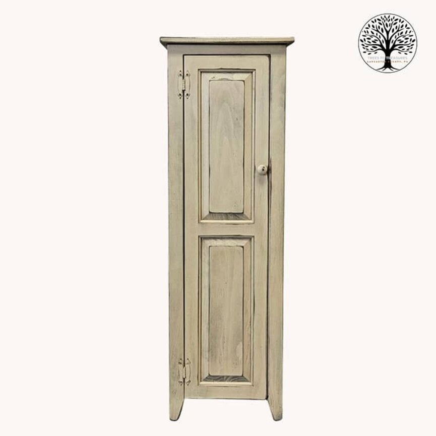 Single Door Colonial Cupboard - 49" x 14.5" x 11.5"