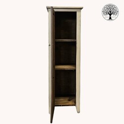 Single Door Colonial Cupboard - 49" x 14.5" x 11.5"