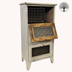 Veggie Bin Three Door Old Mill Insert Buttermilk - 34.5"