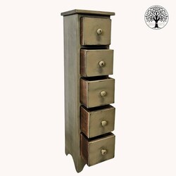 Five Drawer Candlestand - 39" x 8.5" x 9"