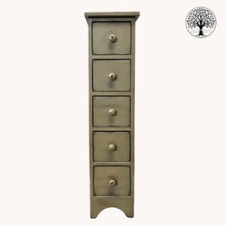 Five Drawer Candlestand - 39" x 8.5" x 9"