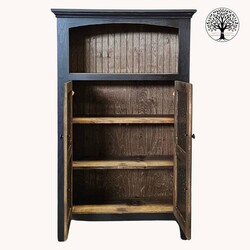 Willow Tree Arched Pie Safe Black - 60"