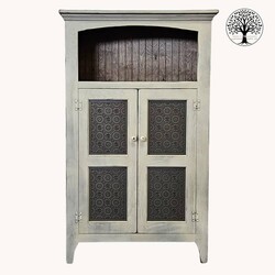 Old Mill Arched Pie Safe Buttermilk - 60"