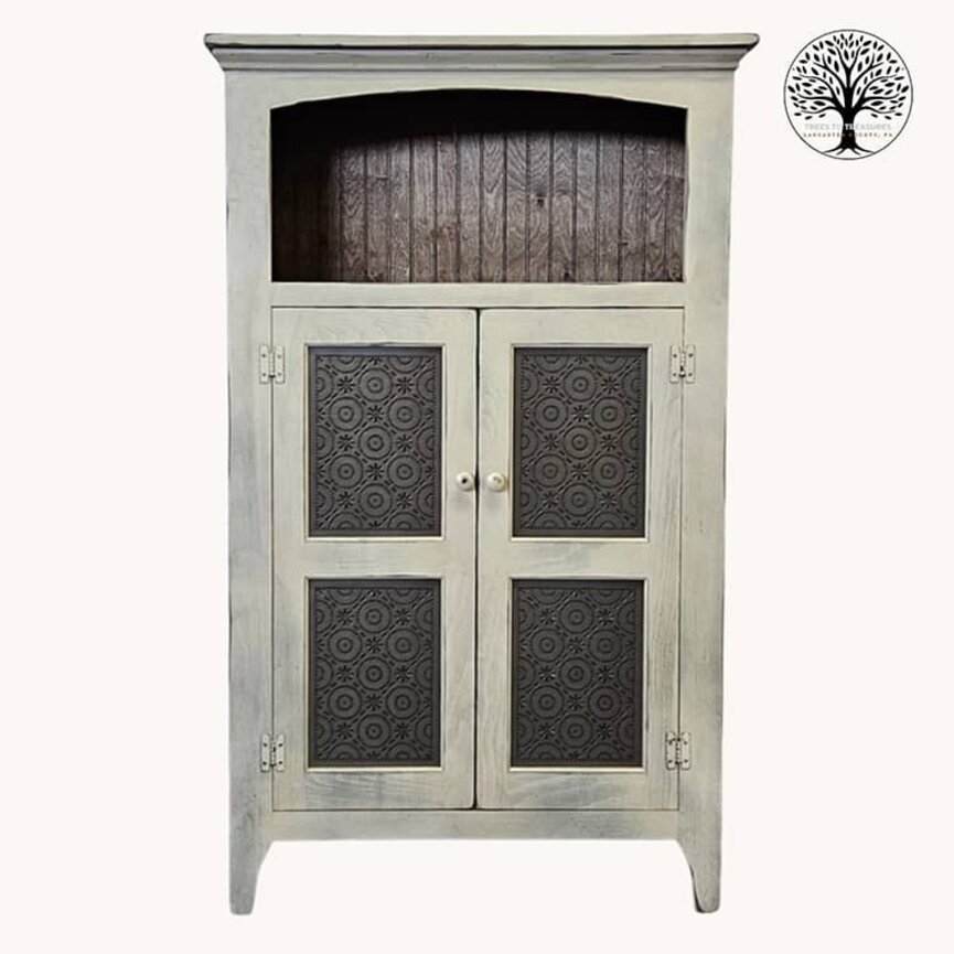 Old Mill Arched Pie Safe Buttermilk - 60"