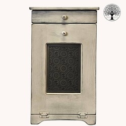 Tilt Trash Bin Buttermilk Old Mill Insert - 32" x 19"