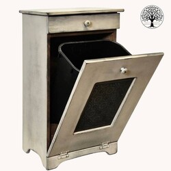 Tilt Trash Bin Buttermilk Old Mill Insert - 32" x 19"