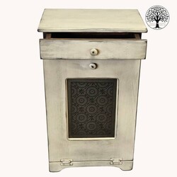 Tilt Trash Bin Buttermilk Old Mill Insert - 32" x 19"