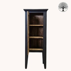 Jelly Cupboard Diamond Insert Black - 56" x 22.5" x 13"