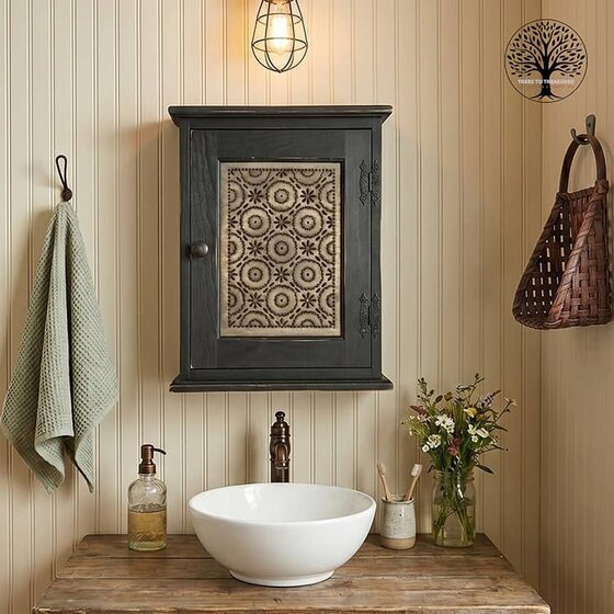 Old Mill Black Medicine Cabinet