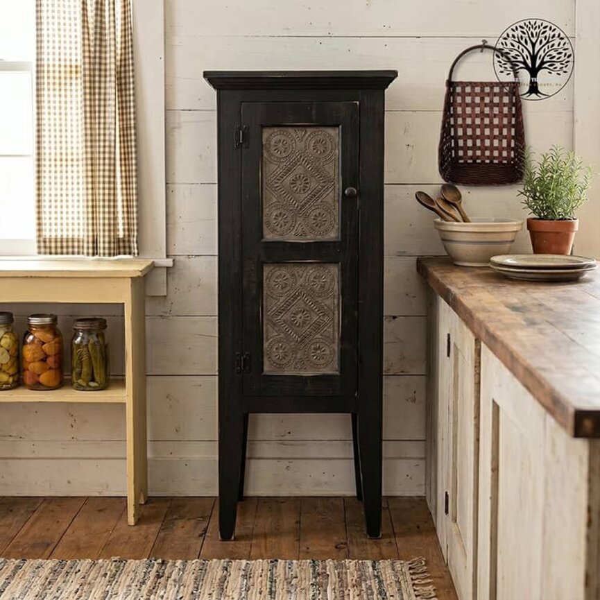 Jelly Cupboard Diamond Insert Black - 56" x 22.5" x 13"