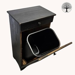 Primitive Star Trash Can in black