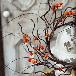 Wild Vine Bittersweet Candle Ring - 4" Inner 12" Dia