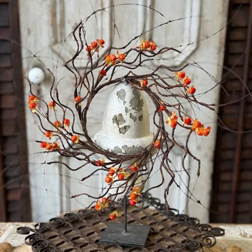 Wild Vine Bittersweet Candle Ring - 4" Inner 12" Dia