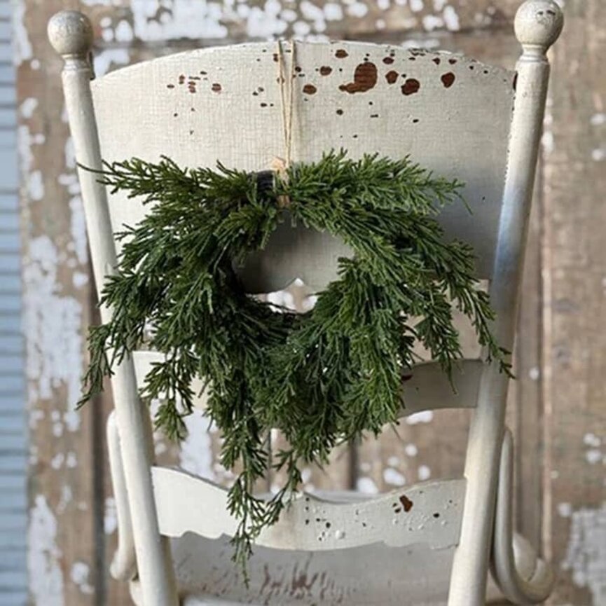 Woodland Cedar Hanging Wreath - 12"
