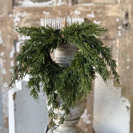 Woodland Cedar Hanging Wreath - 12"