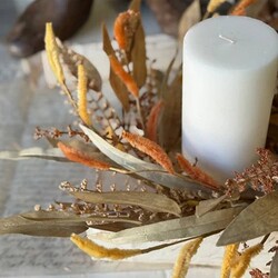 Cattail Meadows Candle Ring - 13"