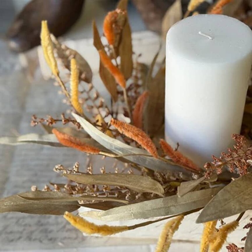Cattail Meadows Candle Ring - 13"