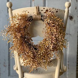 Ambermist Sage Hanging Wreath - 15"