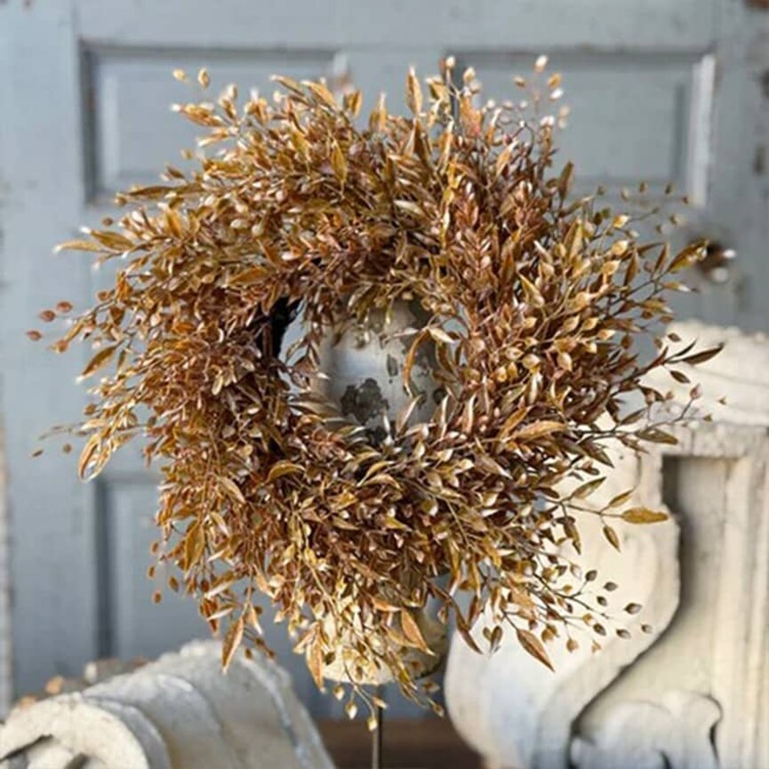 Ambermist Sage Candle Ring - 14"