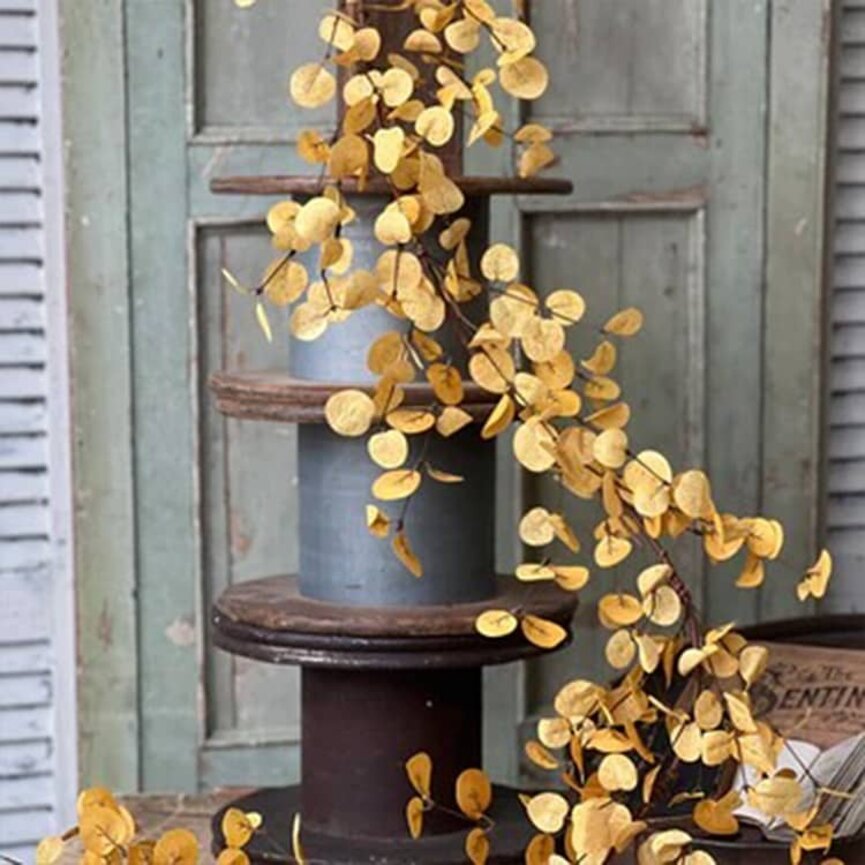 Penny Leaf Garland - 6'