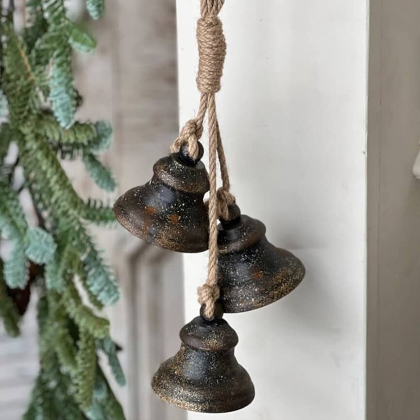 Bowstring Bell Drop Set 3 Earthen - 15.5"