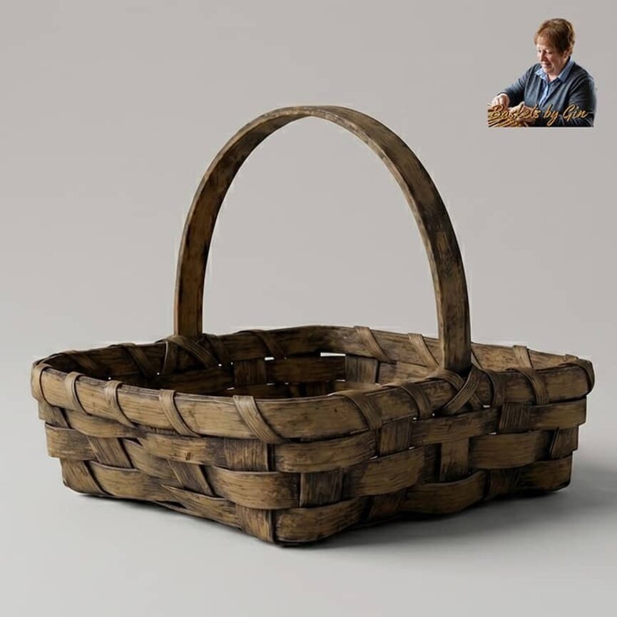 Square Pie Basket Natural - 9.5" x 2.5"