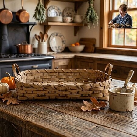 Loaf Basket Linen White
