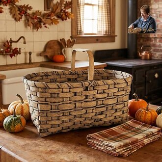 Cargo Basket - Natural with Black