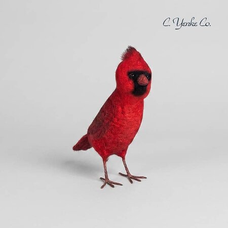 Cardinal Handmade Figurine - 7"
