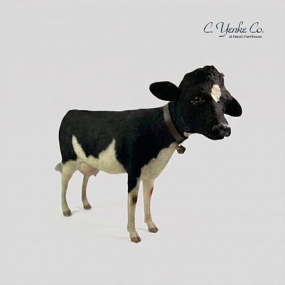 Large Holstein Cow Figurine - 10"