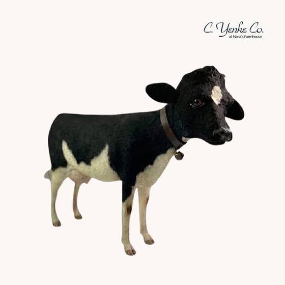 Large Holstein Cow Figurine - 10"