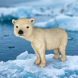 White Polar Bear Standing - 10"