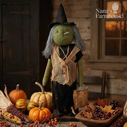 Willow Witch Girl Holding Spell Bag - 24"