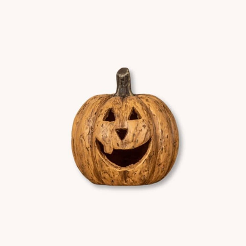 Terracotta Big Mouth Pumpkin - 5.5" x 5.25"