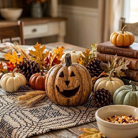 Terracotta Big Mouth Pumpkin - 5.5"