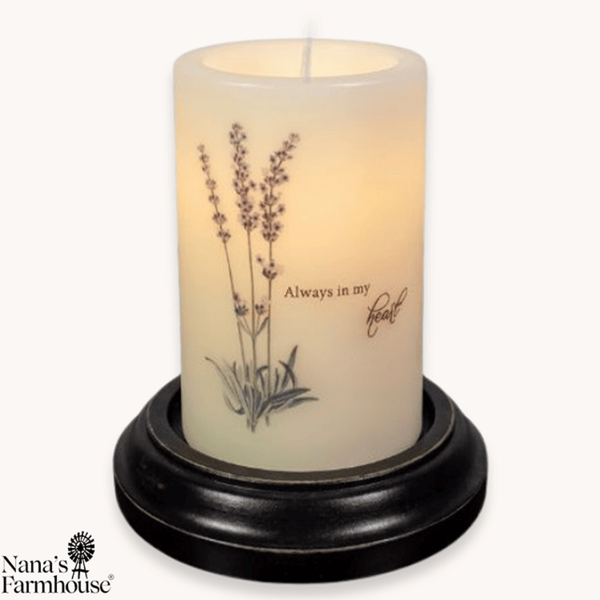 Always In My Heart Candle Sleeve - Vanilla