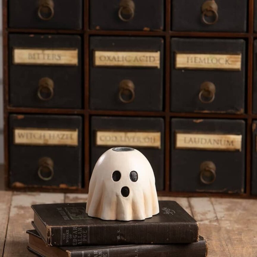 Surprised Ghost Candlestick - 3.5"