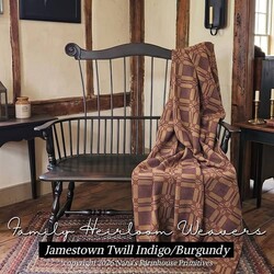 Jamestown Twill Blanket Throw - 52" x 77"