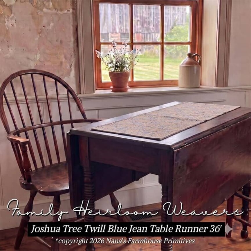 Joshua Tree Twill Table Runner Various Colors - 16" X 36'