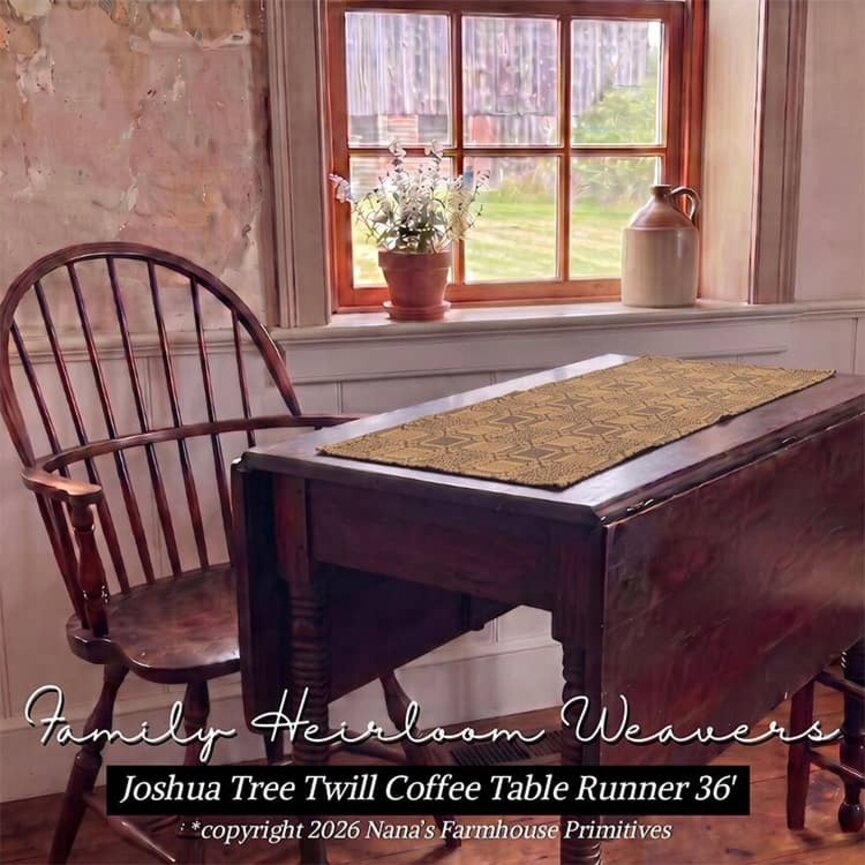 Joshua Tree Twill Table Runner Various Colors - 16" X 36'