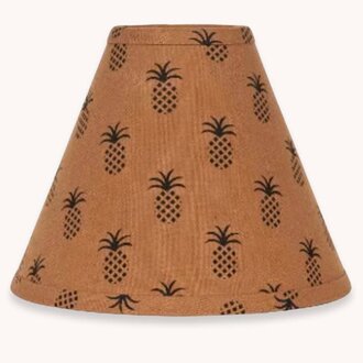 Pineapple Town Lampshade Mocha - 6"