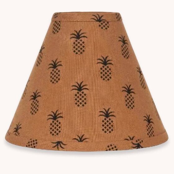 Pineapple Town Lampshade Mocha - 6"
