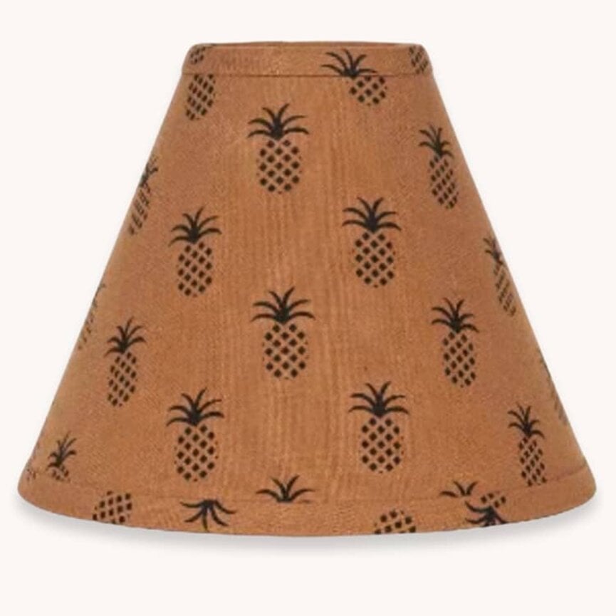 Pineapple Town Lampshade Mocha - 6"