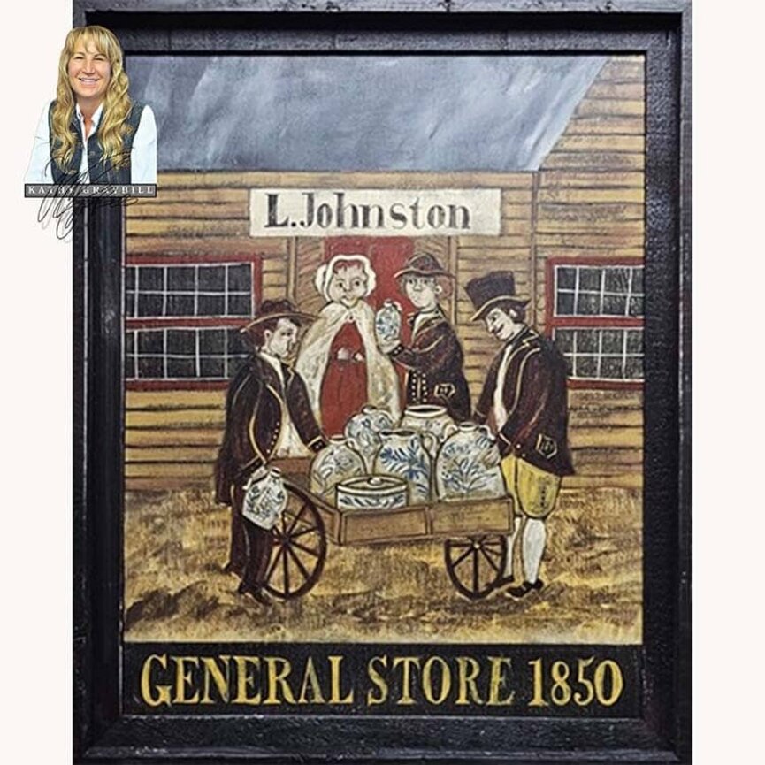 Kathy Graybill General Store Original Artwork 1850 - 25" x 31"