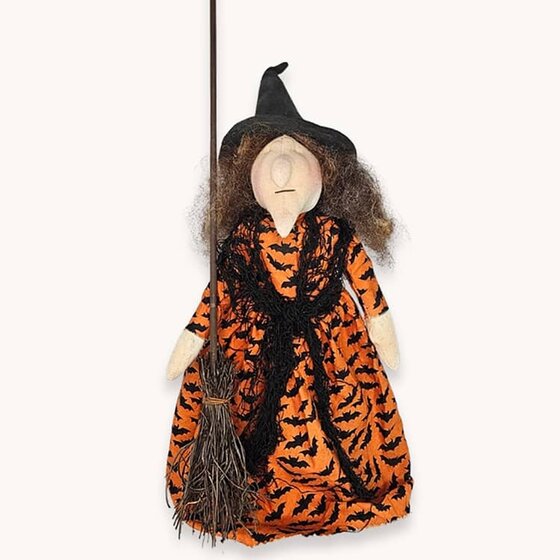 Witch Doll with Broom